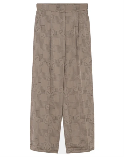 Day Birger et Mikkelsen - Phoebe Fluid Viscose Stitch Bukser - Walnut